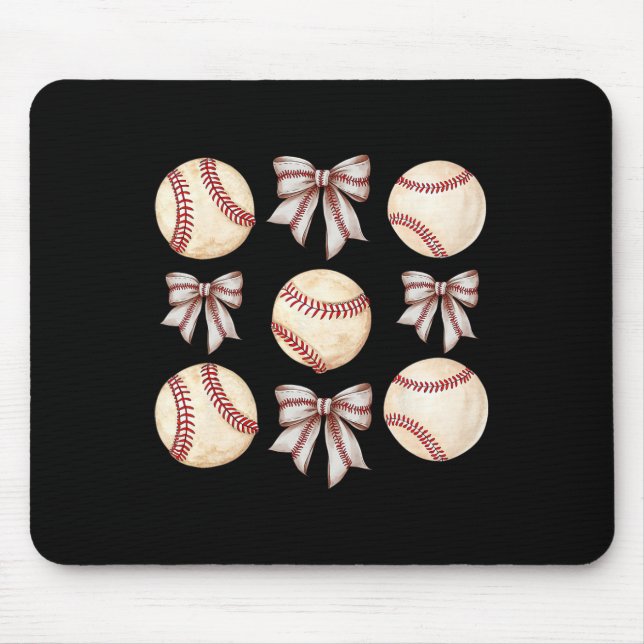 Bysebyll Coquette Bow Bysebyll Mama Muttertag Bys Mousepad (Vorne)