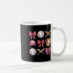Bysebyll Coquette Bow Damen Mädchen Cheer Mom Mama Kaffeetasse