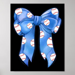 Bysebyll Coquette Schleife Lustig Bysebyll Blaues Poster