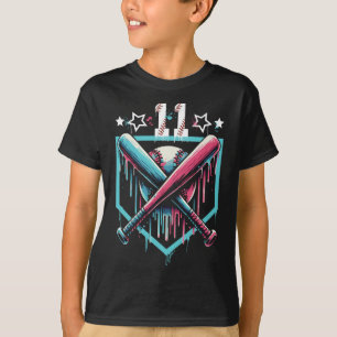 Bysebyll Drip 11. Geburtstag Jungen Nummer 11 Juge T-Shirt
