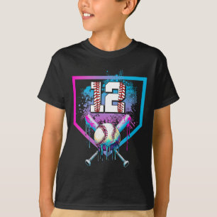 Bysebyll Drip 12. Geburtstag Home Plate Junge Juge T-Shirt
