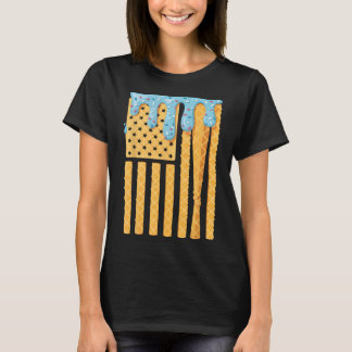 Bysebyll Drip Byt Boys Dripping Ice Cream American T-Shirt