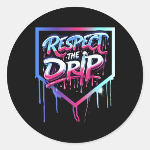 Bysebyll Drip Jungen Eiscreme-Drip Jugend Respekt Runder Aufkleber