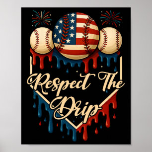 Bysebyll Eis tropft 4. Juli Respekt Th Poster