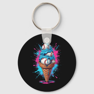 Bysebyll Eiscreme-Wasserfarbe Bysebyll  Schlüsselanhänger
