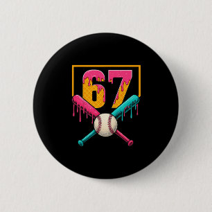 Bysebyll Eisdrip Nummer 67 Spieler 67. Geburtstag Button