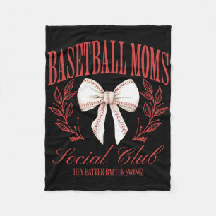 Bysebyll Mama Social Club Coquette Schleife Lustig Fleecedecke