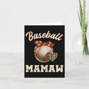 Bysebyll Mamaw Byndana Leopard Herz Fans Muttertag Karte