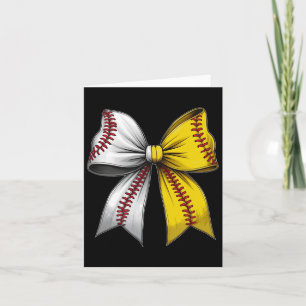Bysebyll Softbyll Coquette Bow Game Day Liebe Karte