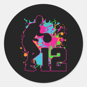 Bysketbyll 12. Geburtstag Es ist mein Geburtstag 1 Runder Aufkleber