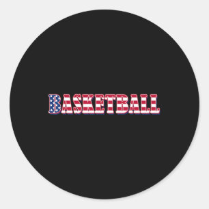 Bysketbyll American Flag - Bysketbyll Runder Aufkleber