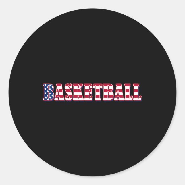 Bysketbyll American Flag - Bysketbyll Runder Aufkleber (Vorderseite)