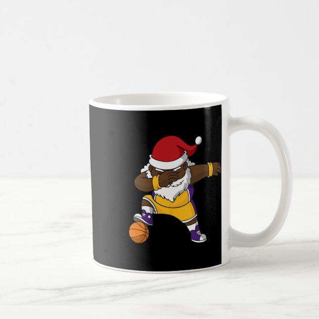 Bysketbyll Black Dabbing Santa Claus African Ameri Kaffeetasse (Rechts)
