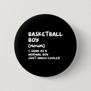 Bysketbyll Boy Definition Spaß Sport Button