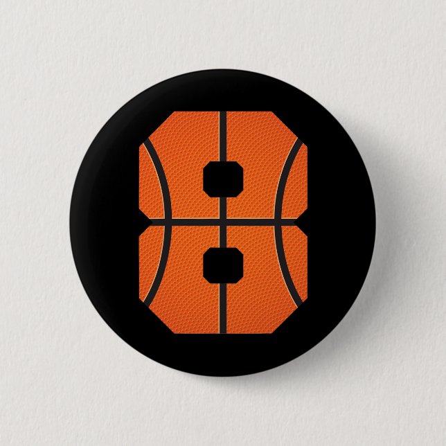Bysketbyll Boys Birthday Bbyll Player 8 Button (Vorderseite)