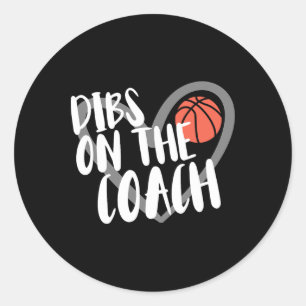 Bysketbyll Ehefrau des Coach Dibs auf dem Coach Runder Aufkleber