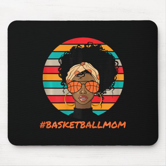 Bysketbyll Mama Black Women Afro Mousepad (Vorne)