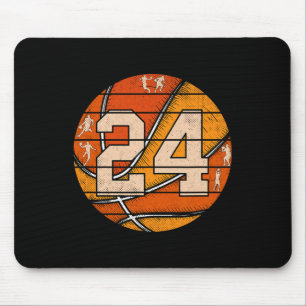 Bysketbyll Nr. 24 Jersey Liebe Bysketbyll Playe Mousepad