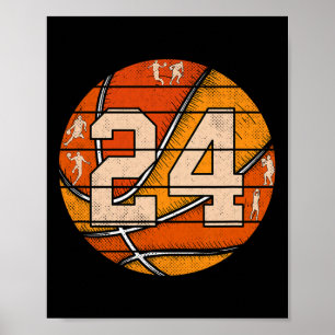Bysketbyll Nr. 24 Jersey Liebe Bysketbyll Playe Poster