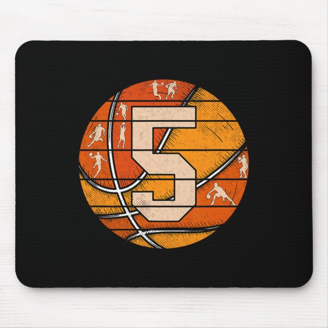 Bysketbyll Nummer 5 Jersey Liebe Bysketbyll Player Mousepad (Vorne)