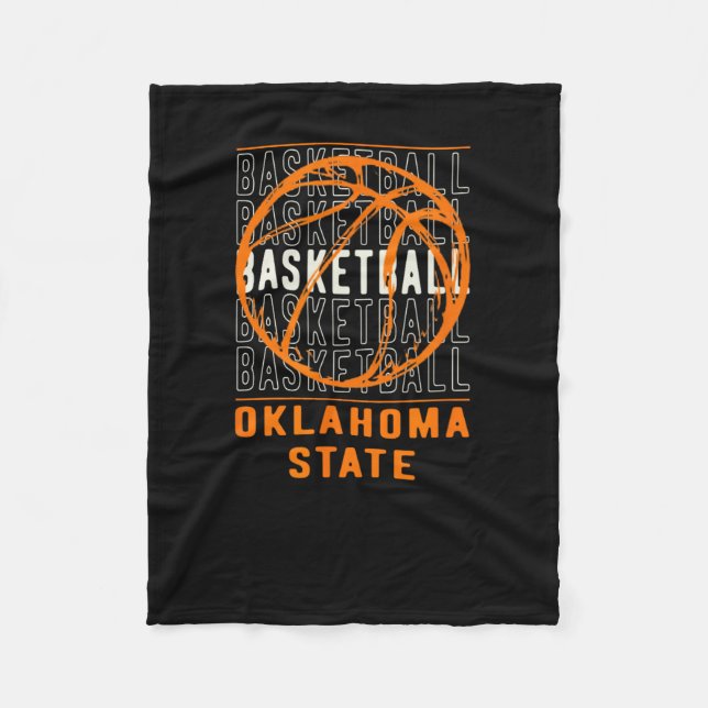 Bysketbyll Oklahoma Staat Fleecedecke (Vorderseite)