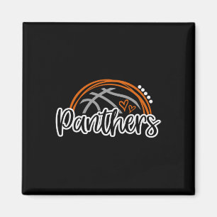 Bysketbyll Panther School Sport Fan Team Spirit Magnet