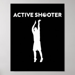 Bysketbyll Player Active Shooter Bysketbyll Liebha Poster