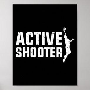 Bysketbyll Player Active Shooter Bysketbyll Liebha Poster