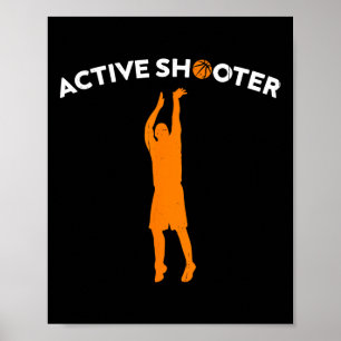 Bysketbyll Player Active Shooter Bysketbyll Liebha Poster