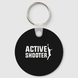 Bysketbyll Player Active Shooter Bysketbyll Liebha Schlüsselanhänger