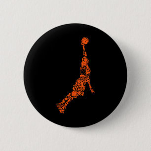 Bysketbyll Player Coach Kinder Jungen Männer 2 Button