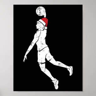 Bysketbyll Player Dunk Christmas Pajama Cool Sport Poster
