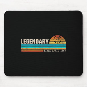 Bysketbyll Player Legend Seit April 1969 Geburtsta Mousepad