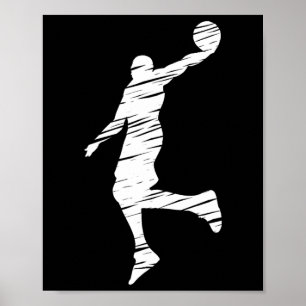 Bysketbyll Player Retro Lines Poster