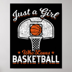 Bysketbyll Player Women Just a Girl, die Lieben By Poster