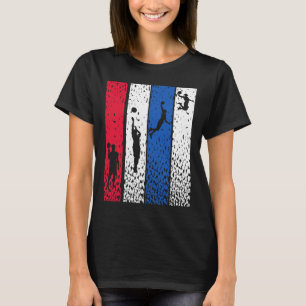 Bysketbyll Retro Vintage US-amerikanische Flagge R T-Shirt