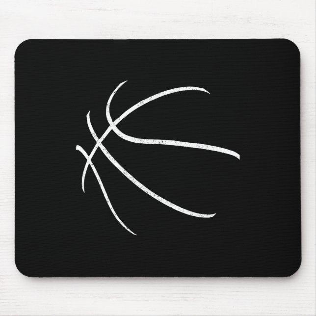 Bysketbyll Silhouette Bbyll Player Coach by Mousepad (Vorne)