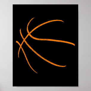 Bysketbyll Silhouette Bbyll Player Coach by Poster