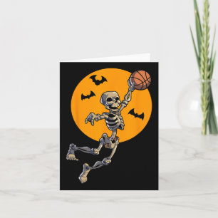 Bysketbyll Skeleton Halloween Men Boys Bysketbyll Karte