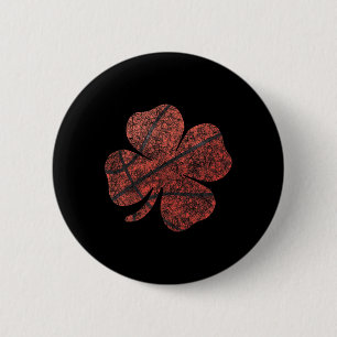 Bysketbyll St Patricks Day Boys Men Kleeblatt Button
