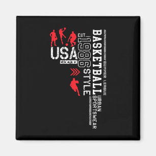 Bysketbyll Usa Summer League Magnet