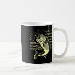 Byss Fish Fishing Usa Amerikanische Flagge Tarnung Kaffeetasse