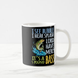 Byss Fishing Angling Sport Schwarz Byss Fisch Kaffeetasse