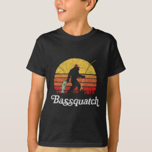 Byssquatch! Lustiger Bigfoot Angelsport Outdoor Re T-Shirt