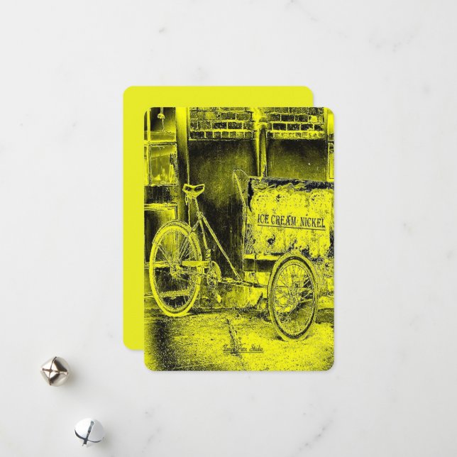 Bywater Bicycle Feiertagskarte (Vorderseite/Rückseite Beispiel)