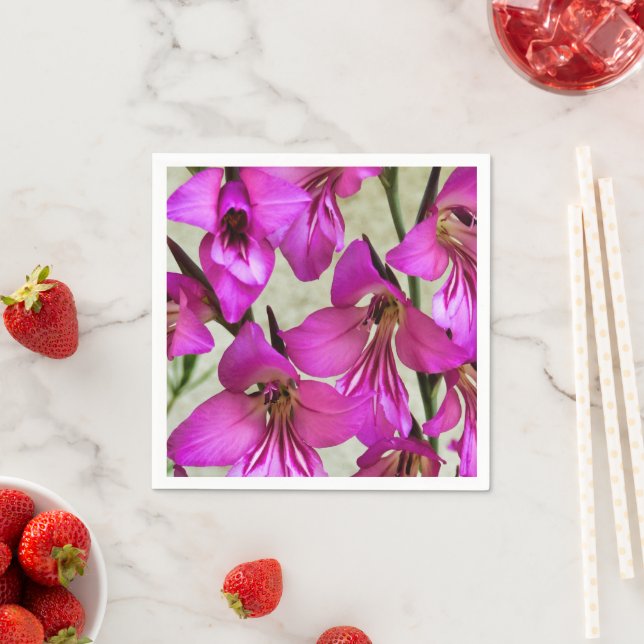 Byzantine Gladiolus Paper Napkins Serviette (Beispiel)