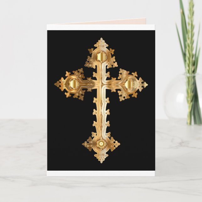 Byzantinenkreuzkarte Karte (Vorderseite)