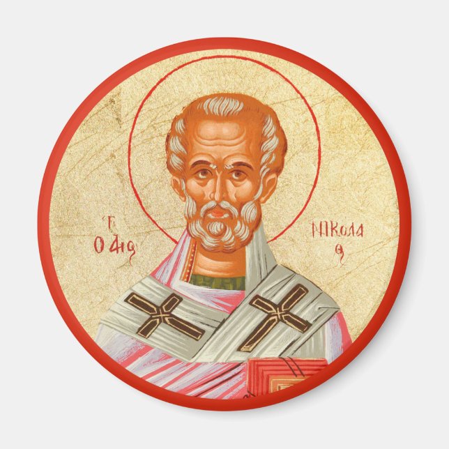 Byzantinisch Christlich-orthodoxe Symbole: St. Nic Magnet (Vorne)