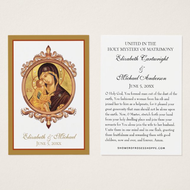 Byzantinisch-orthodoxe Osterreich Hochzeit Heilige (Vorne & Hinten)