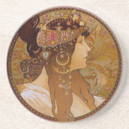 Byzantinische Brünette, Mucha Untersetzer